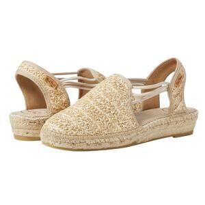 Toni Pons Womens Noa-HK Flat Shoes EU 37 US 7 Natural Beige GUC